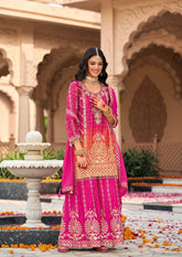 Rani Pink Ombre Suit Set